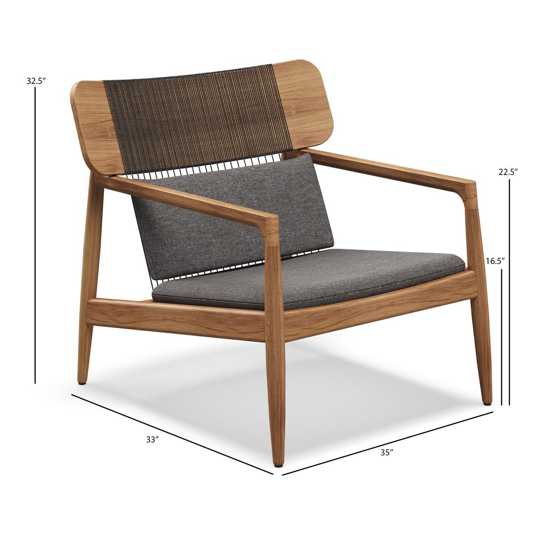 Gloster Archi Teak Lounge Chair - Dims Gloster Archi Teak Lounge Chair - Dims