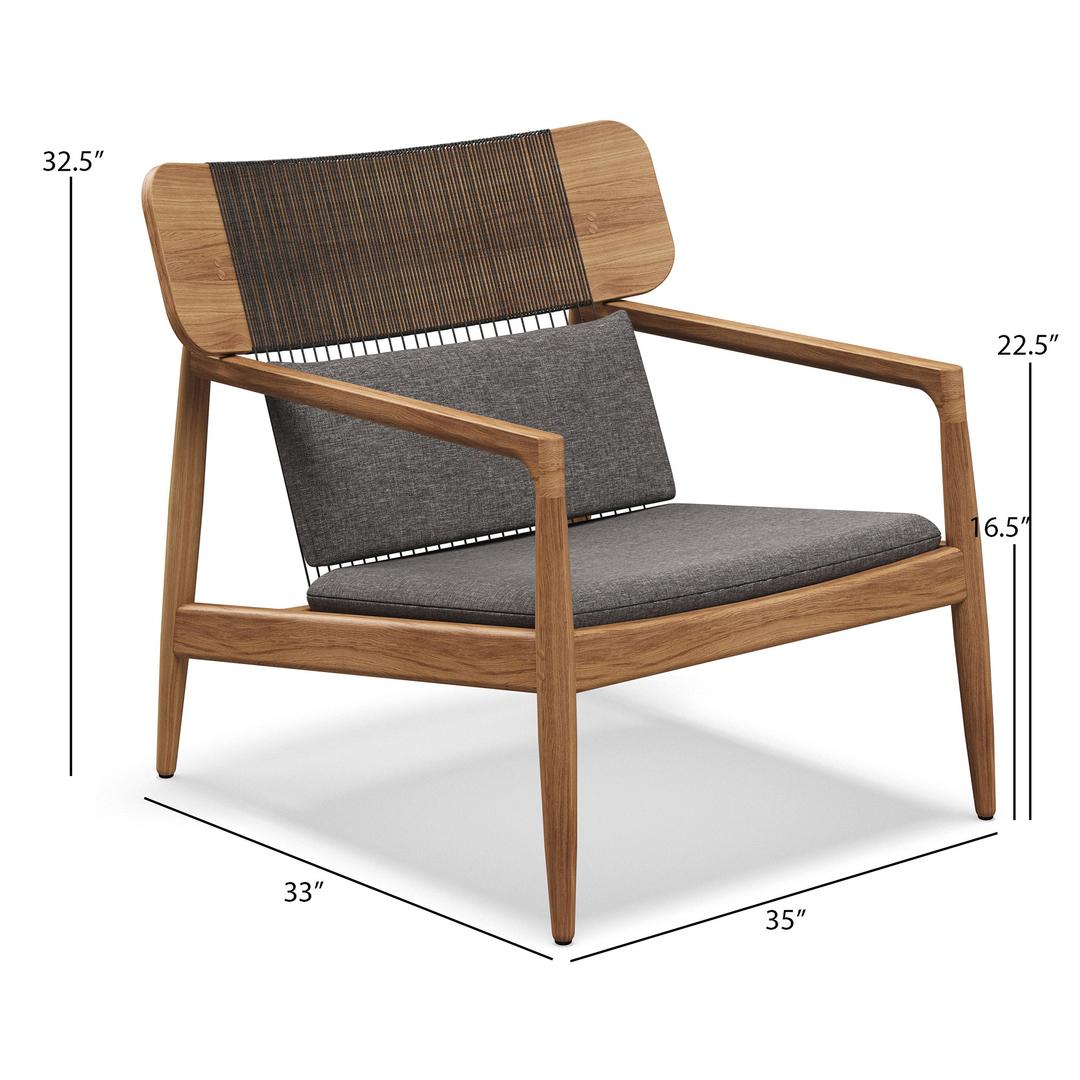 Gloster Archi Teak Lounge Chair - Dims Gloster Archi Teak Lounge Chair - Dims