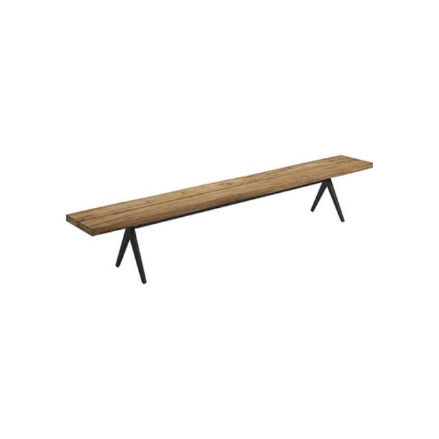 Gloster Raw 110&quot; Backless Teak Bench