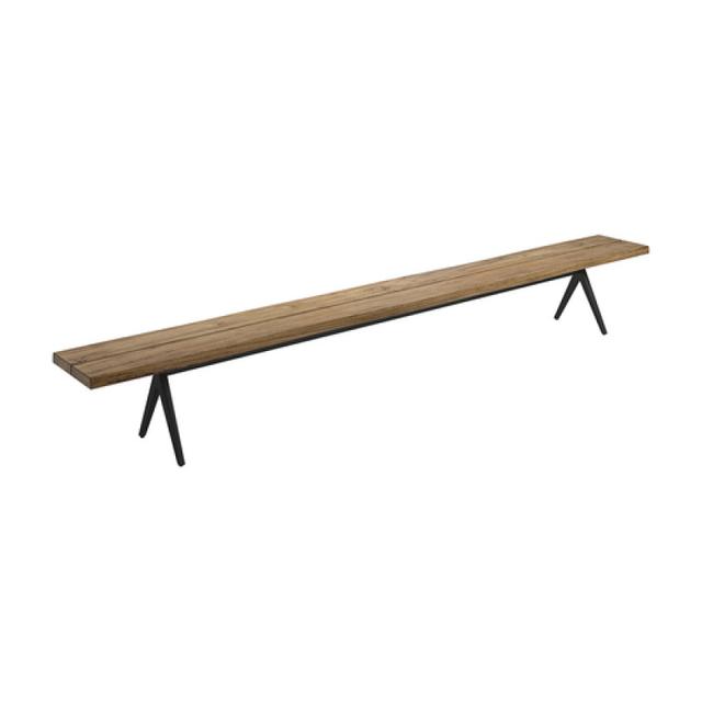 Gloster Raw 138&quot; Backless Teak Bench