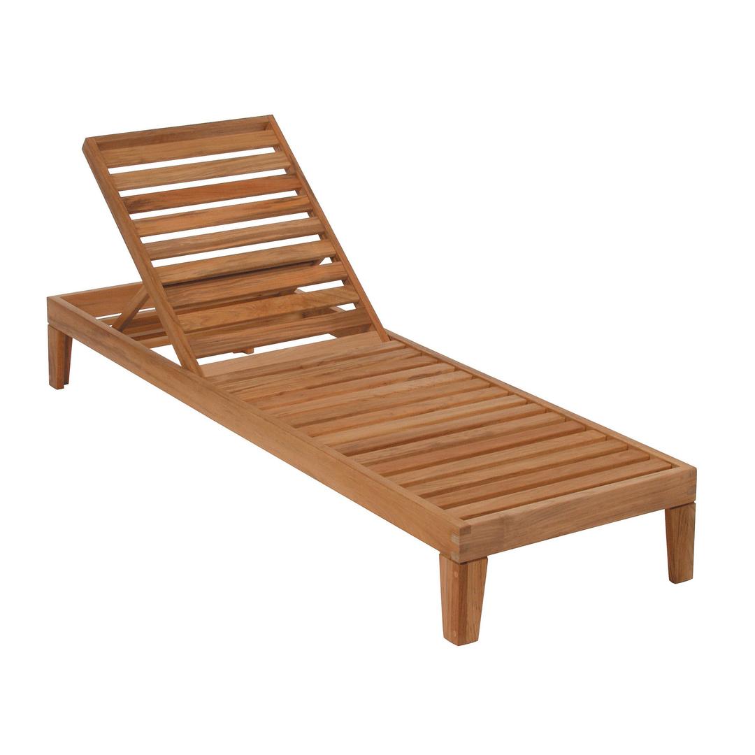 Barlow Tyrie Capri Base Teak Chaise Lounge