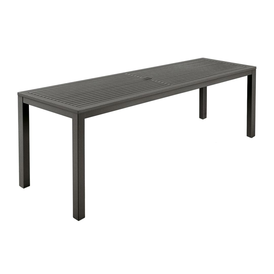 Barlow Tyrie Aura 79" Narrow Rectangular Dining Table - Aluminum