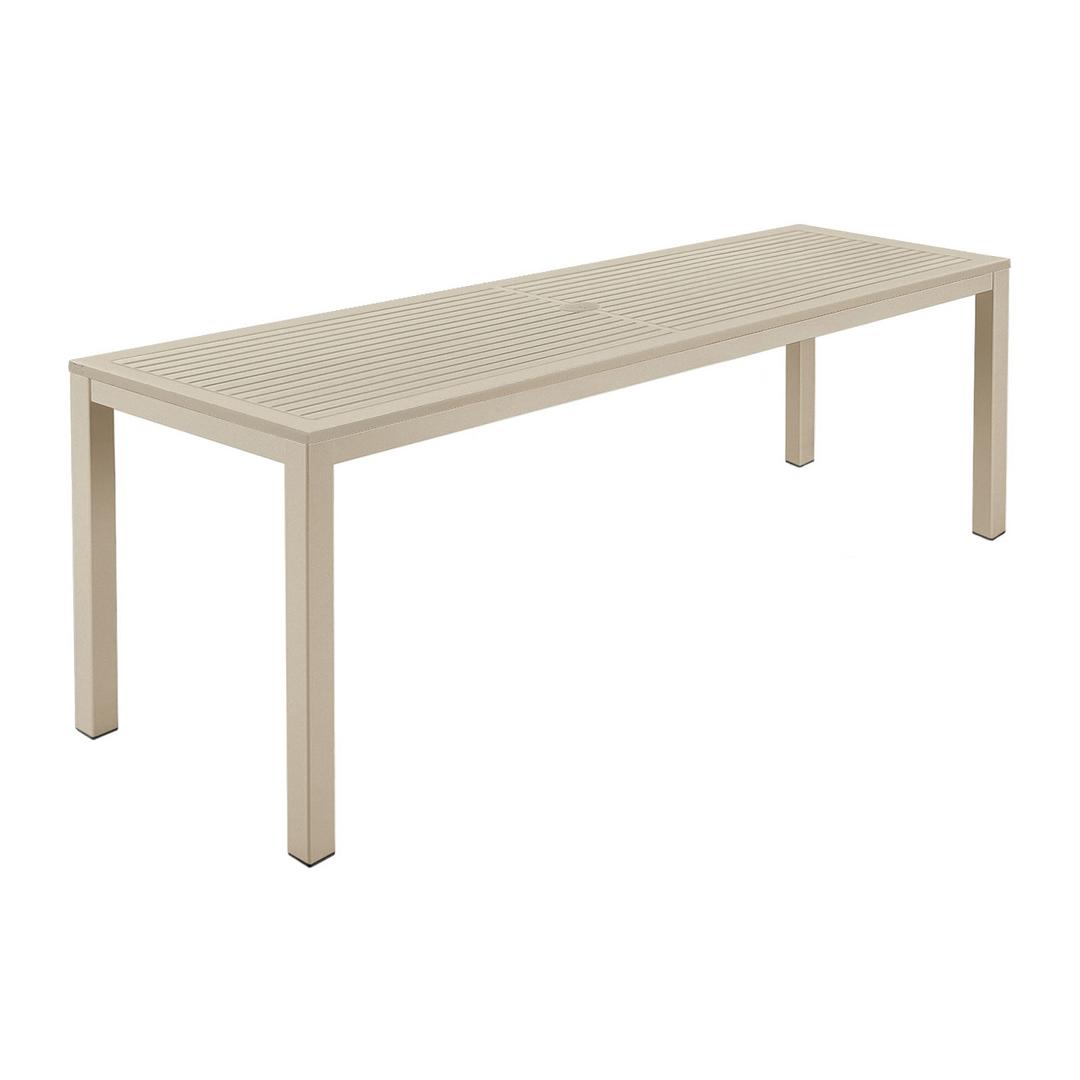 Barlow Tyrie Aura 79" Narrow Rectangular Dining Table - Aluminum