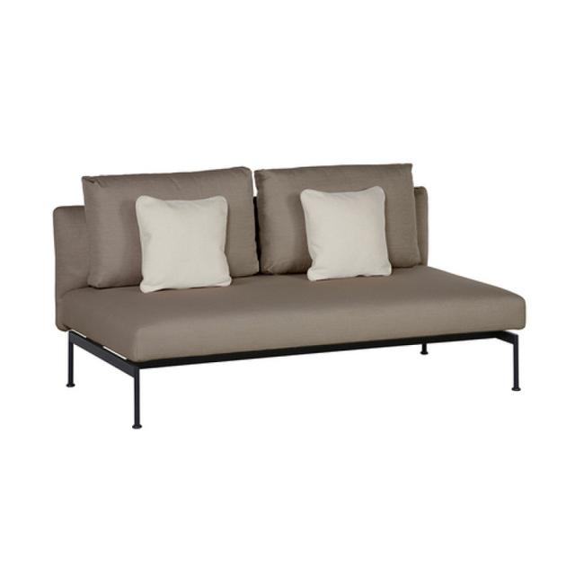 Barlow Tyrie Layout Double Bench Outdoor Sectional Unit