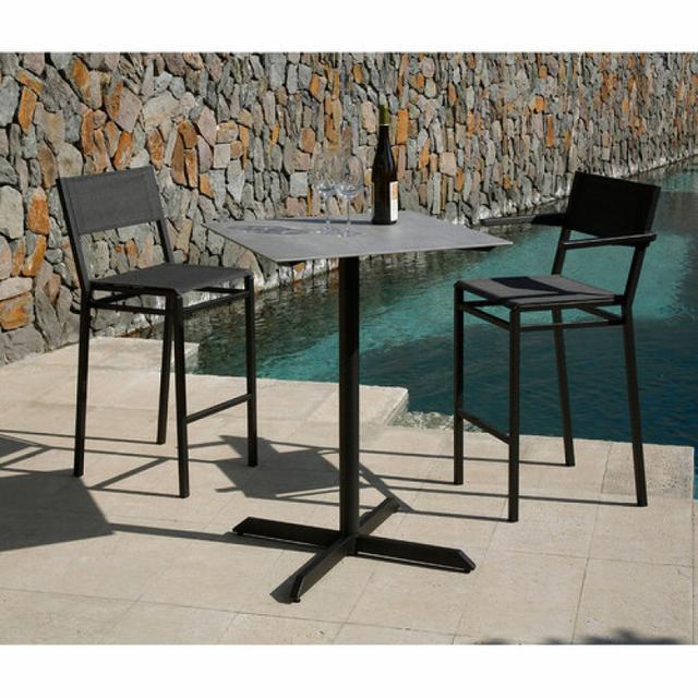 Barlow Tyrie Equinox 28&quot; Stainless Steel Bar Table