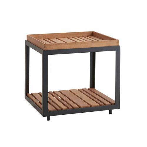 Cane-line Level 19" Square Side Table - Teak Top