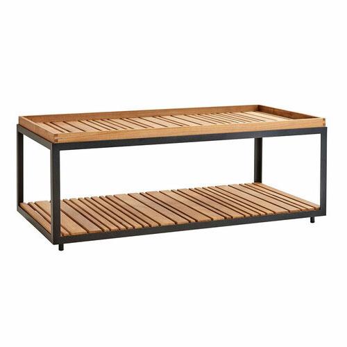 Cane-line Level 48" Rectangular Coffee Table - Teak Top