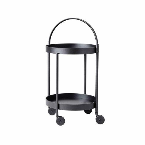 Cane-line Roll 18" Aluminum Round Outdoor Trolley
