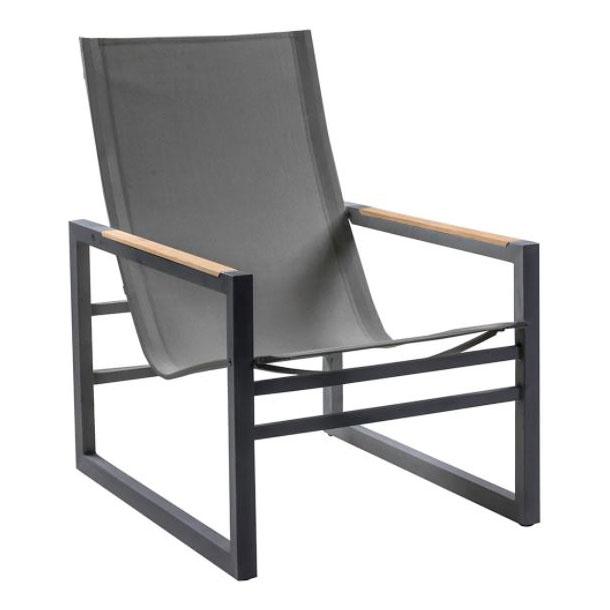 POVL Outdoor Qube Aluminum High Back Lounge Chair