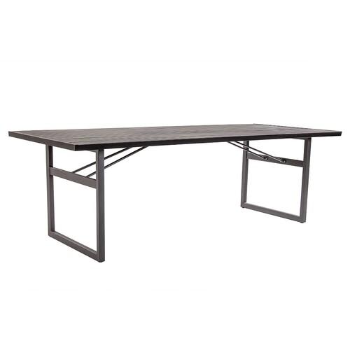 POVL Outdoor Qube 91" Aluminum Rectangle Dining Table