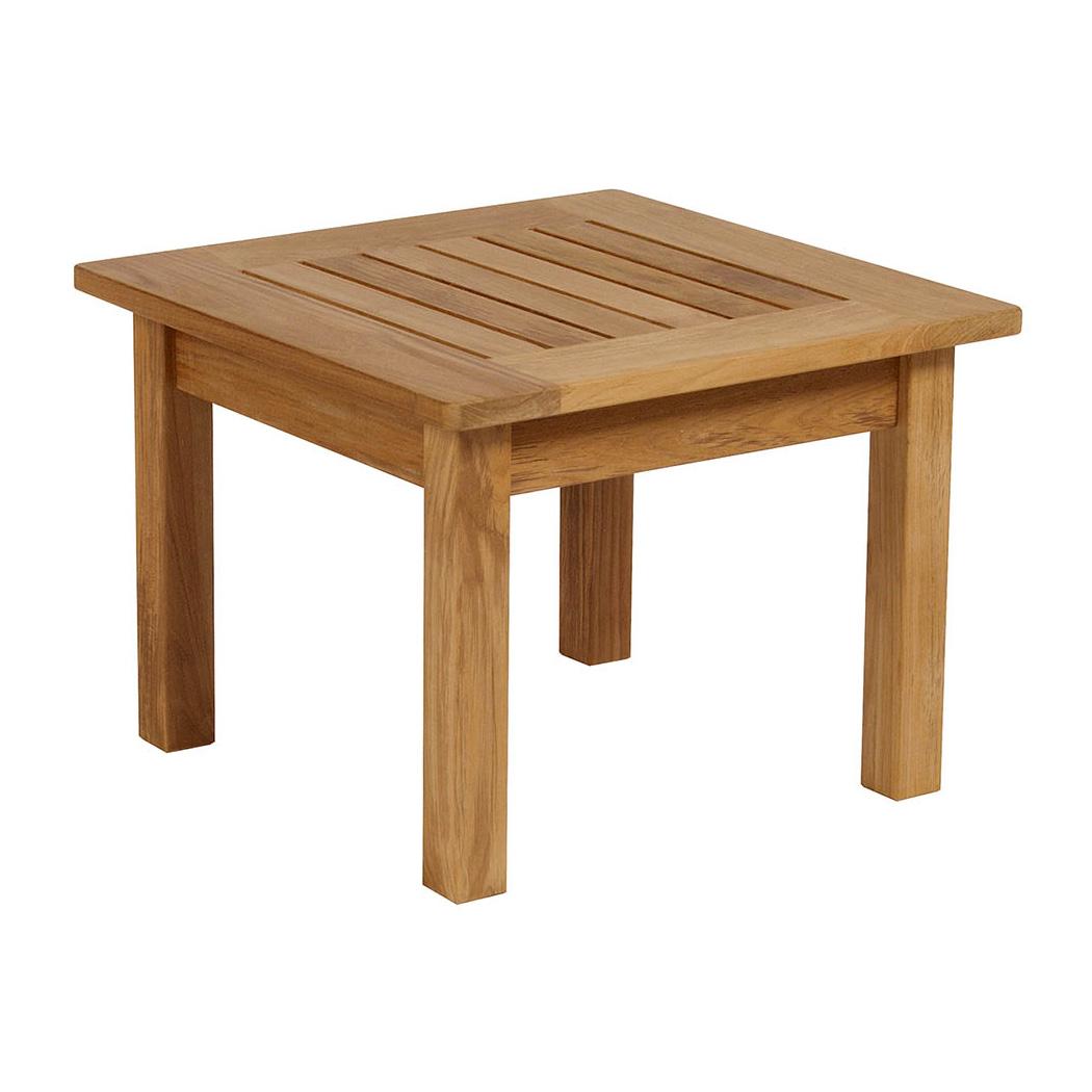 Barlow Tyrie Colchester 22" Teak Square Low Side Table