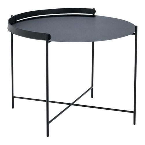 Houe Edge 25" Steel Round Tray Table