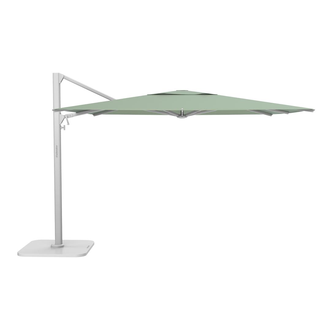 Shademaker Polaris 10' x 13' Rectangular Aluminum Commercial Cantilever Patio Umbrella