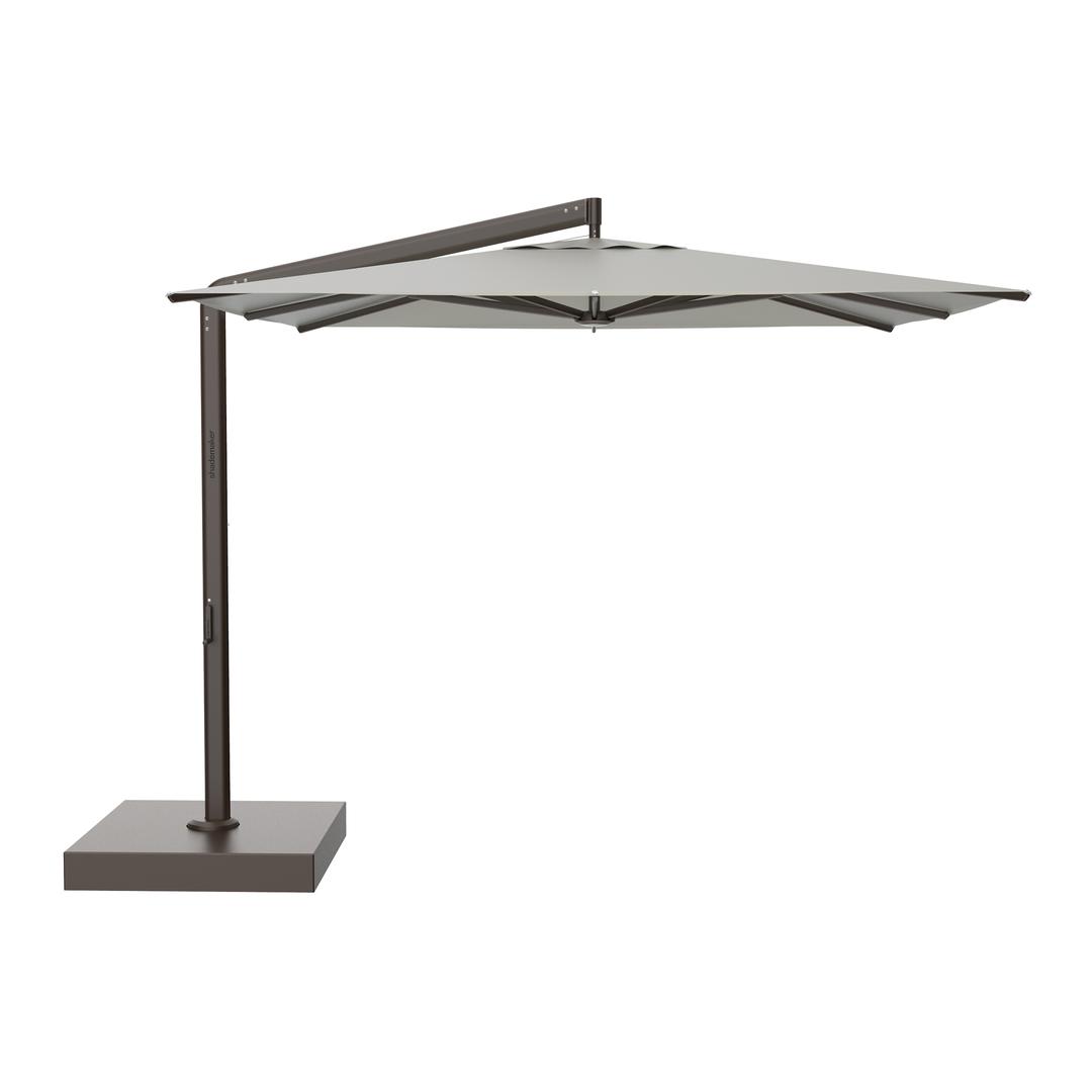 Shademaker Orion 10' Square Aluminum Commercial Cantilever Patio Umbrella