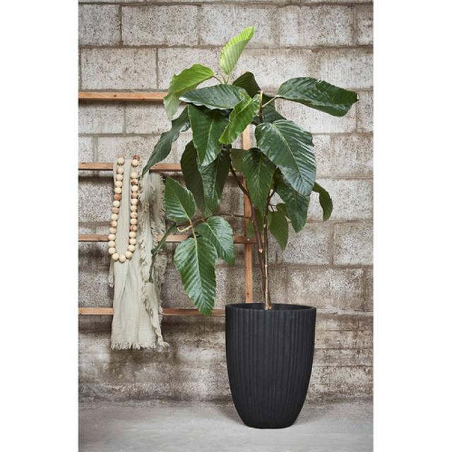 Capi Urban Elegant Vase Low Tube Planter - Black