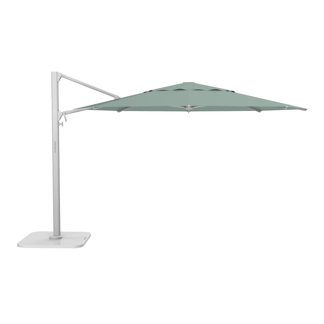 Shademaker Polaris 13'1" Octagonal Aluminum Commercial Cantilever Patio Umbrella