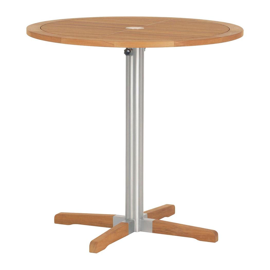 Barlow Tyrie Equinox 40" Stainless Steel Round Bar Table