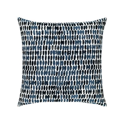 Elaine Smith 20" x 20" Thumbprint Indigo Sunbrella Outdoor Pillow