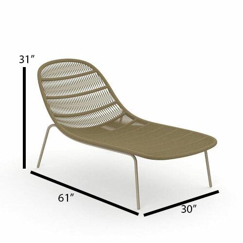 Talenti Panama Stacking Rope Sunbed - Dimension Talenti Panama Stacking Rope Sunbed - Dimension