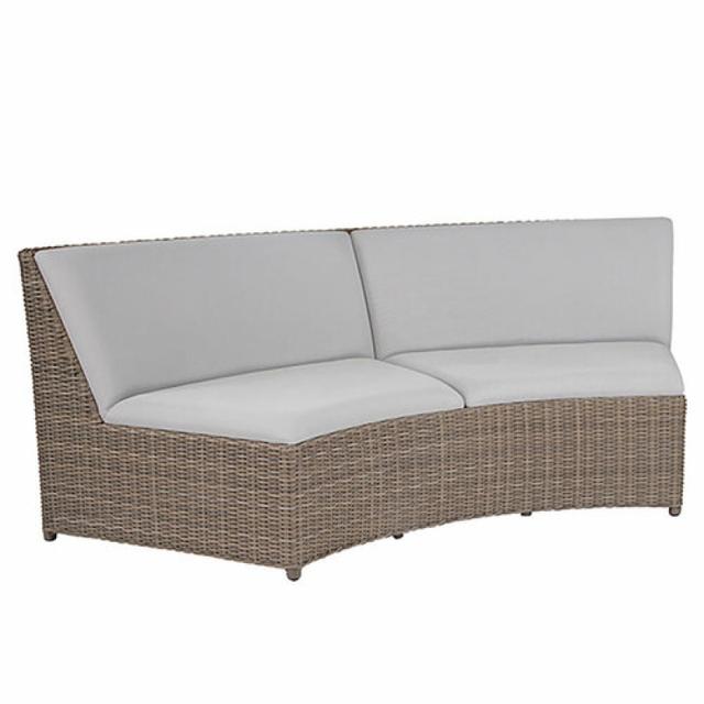Kingsley Bate Milano Curved Settee Outdoor Sectional Unit