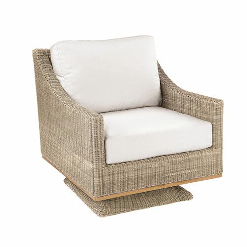 Kingsley Bate Frances Woven Swivel Rocker Lounge Chair