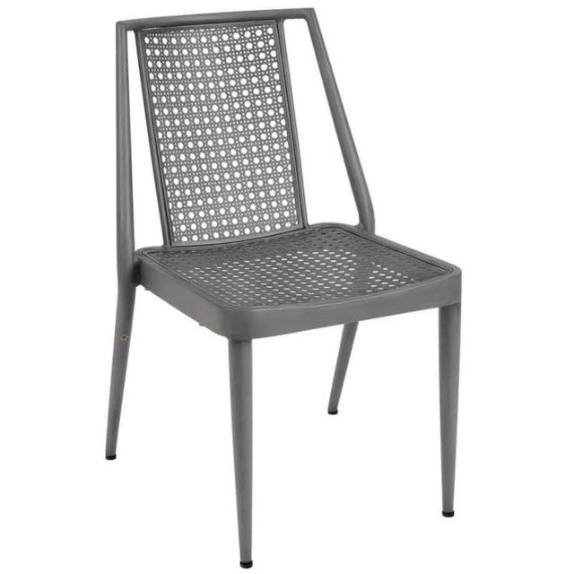 Woodard Parc Stacking Aluminum Dining Side Chair