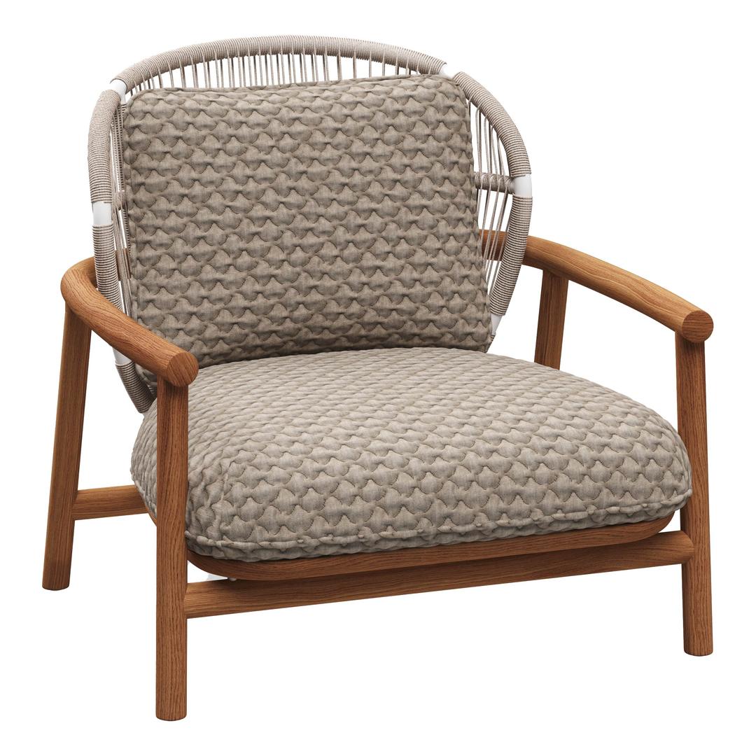 Gloster Fern Teak Low Back Lounge Chair