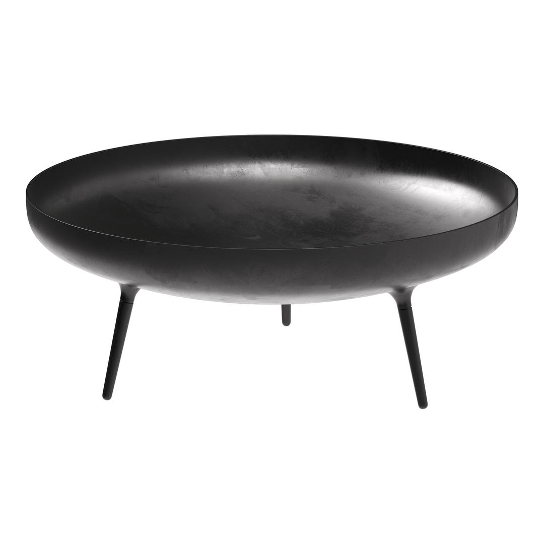 Gloster Deco 35" Round Steel Wood Burning Fire Bowl