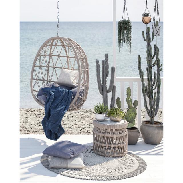 Sunset West Dana Linen Rope Hanging Club Chair