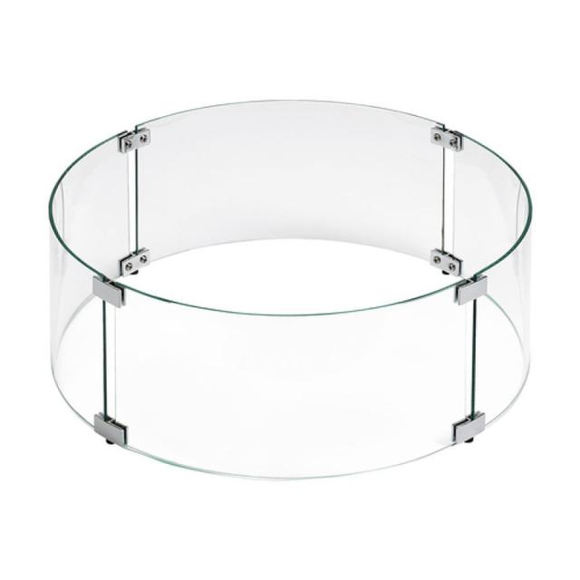 American Fire Glass Round Drop-In Pan Flame Guard