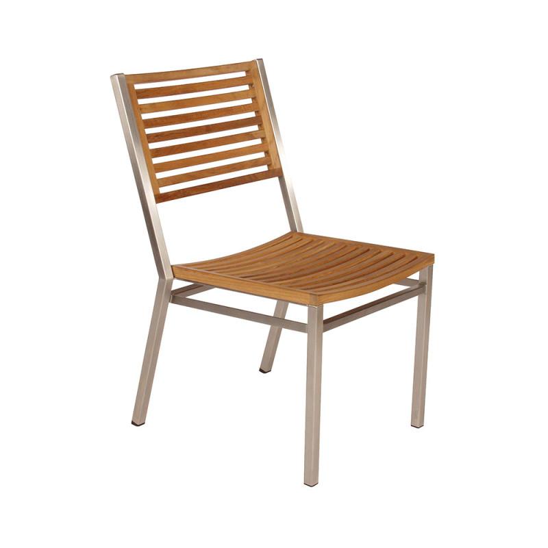 Barlow Tyrie Equinox Stacking Teak Dining Side Chair