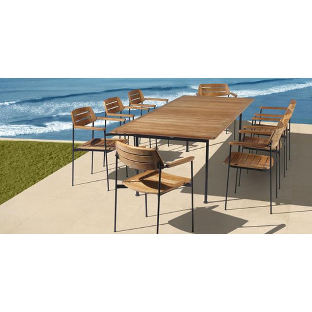 Barlow Tyrie Layout 101&quot; Rectangular Dining Table