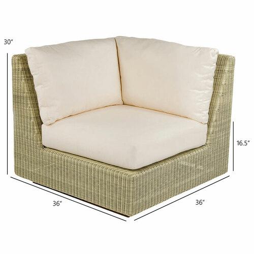 Kingsley Bate Westport Sectional Corner & Right Side Chair - Dimension Kingsley Bate Westport Sectional Corner & Right Side Chair - Dimension