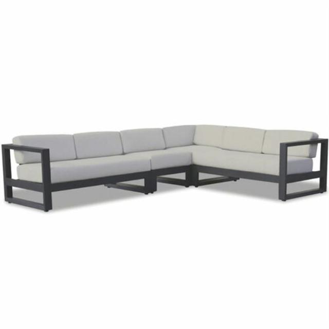 Sunset West Redondo 4-Piece Outdoor Sectional Sofa