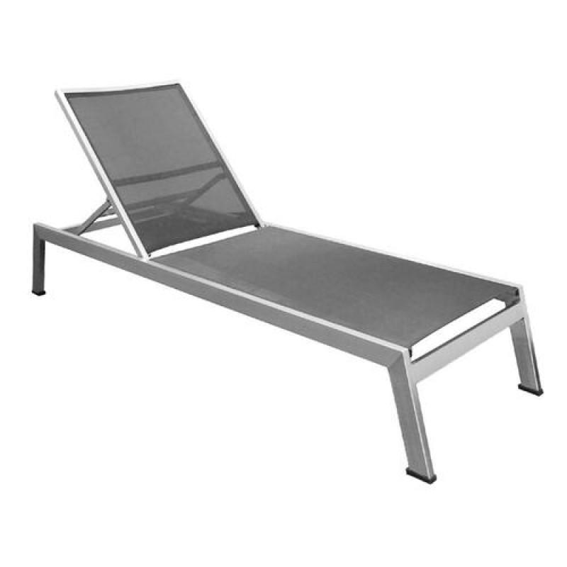 Kannoa Sicilia Aluminum Chaise Lounge with Sling
