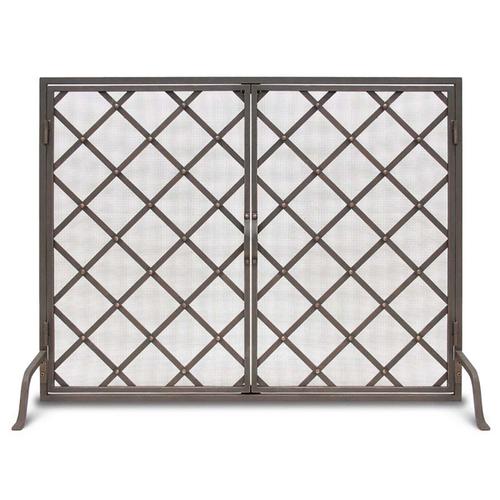 Pilgrim Iron Weave Fireplace Door Screen