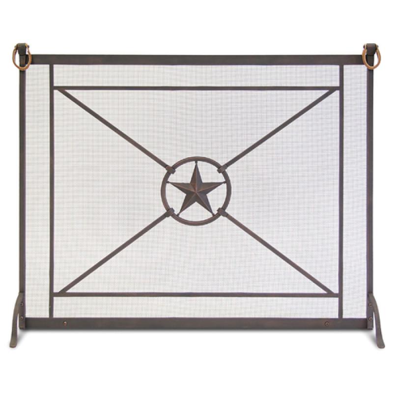 Pilgrim Western Star Single Panel Fireplace Screen