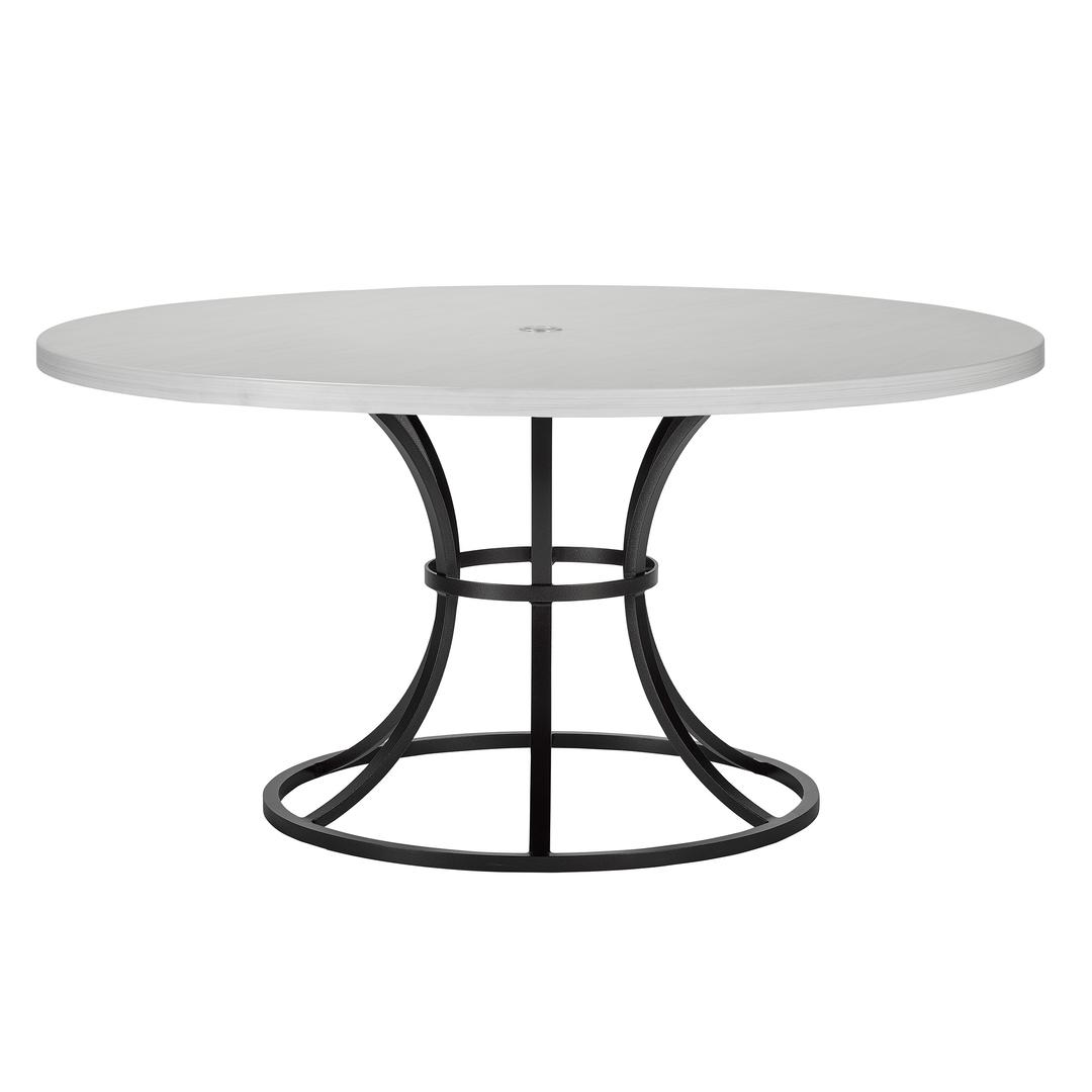 Lane Venture Calistoga 60" Aluminum Round Dining Table