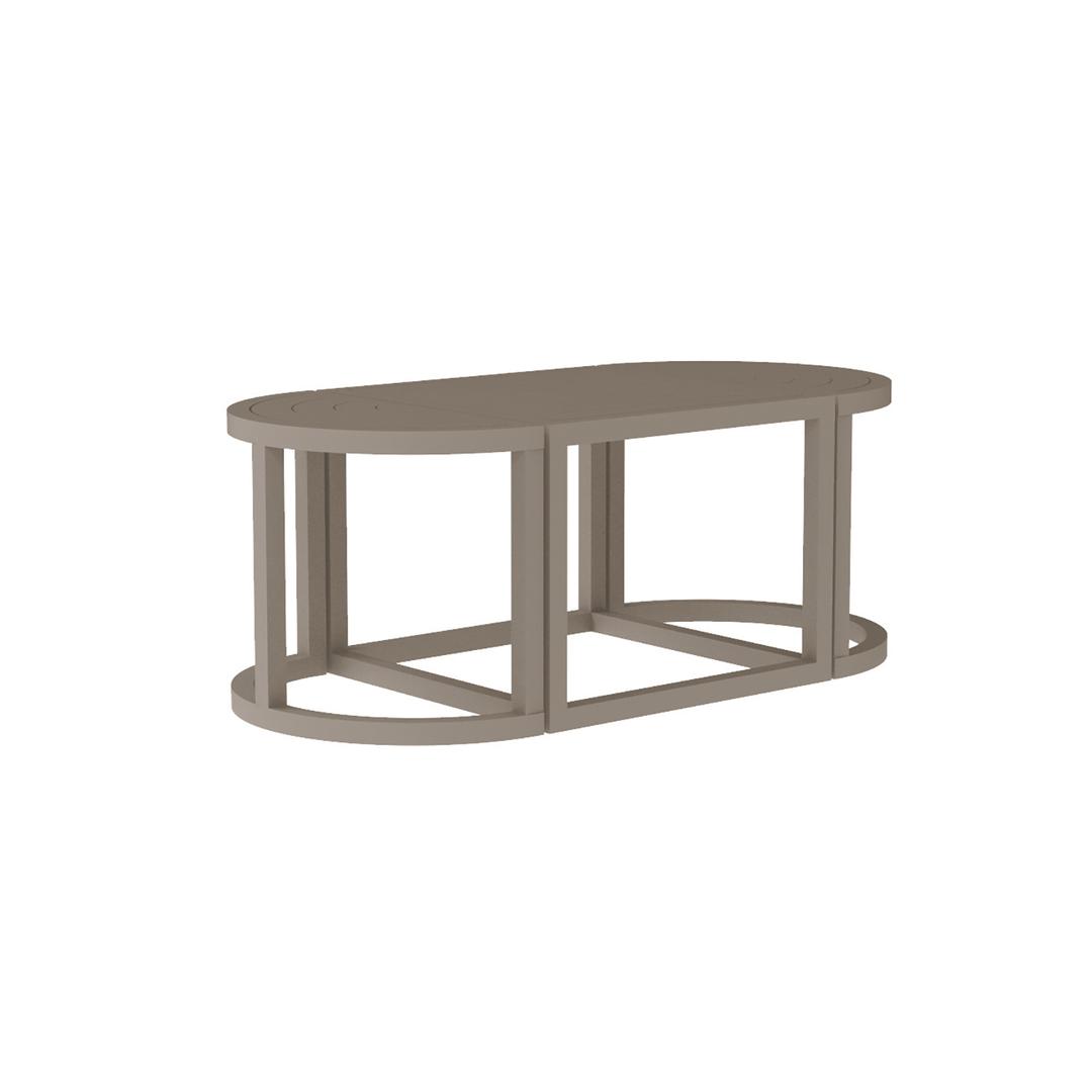 Lane Venture Contempo 49" Aluminum Oval Tea Table