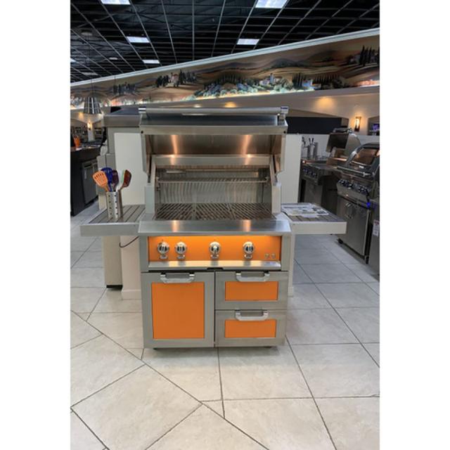 Hestan 36&quot; Gas Grill with Rotisserie on Combo Tower Cart