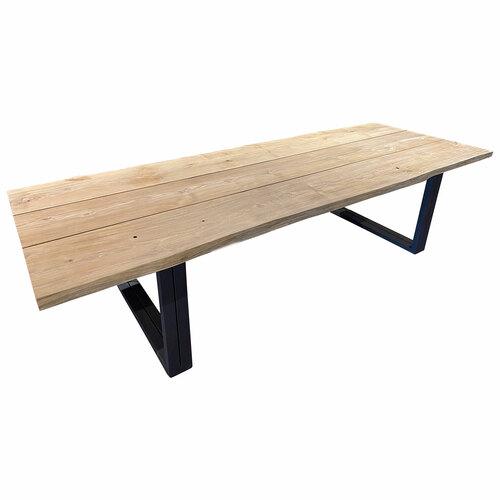 POVL Outdoor Planke 118" Teak Rectangular Dining Table