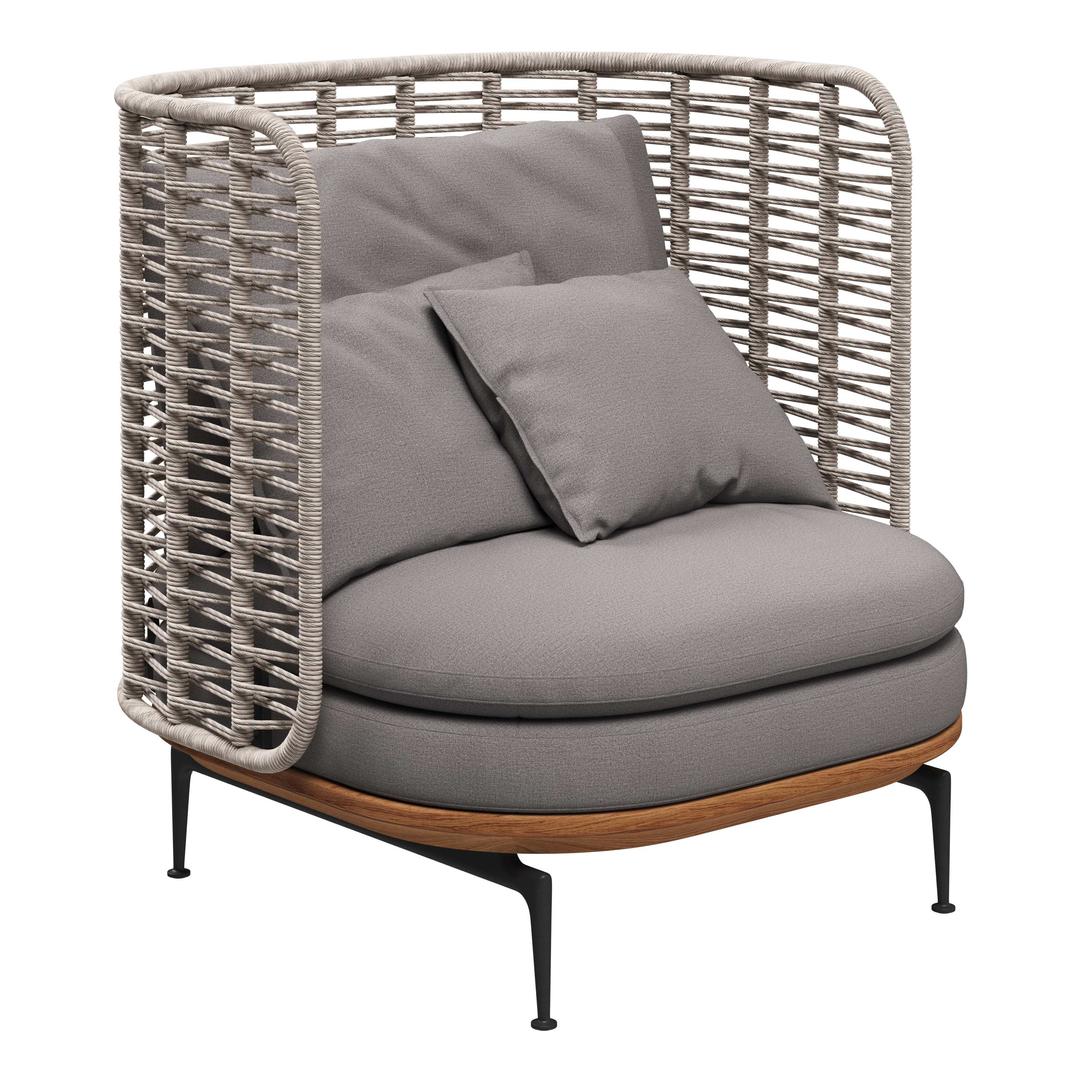 Gloster Mistral Woven High Back Lounge Chair