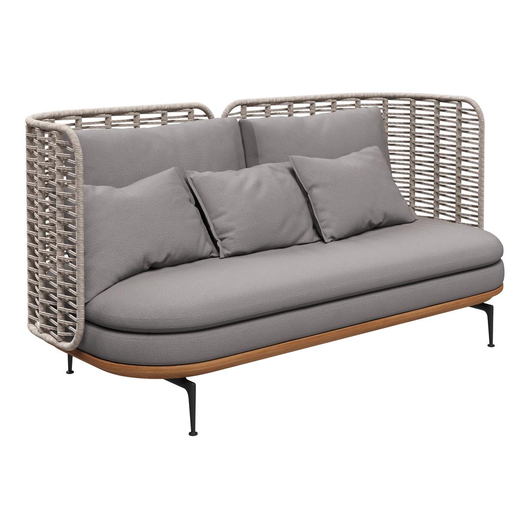 Gloster Mistral Woven High Back Sofa