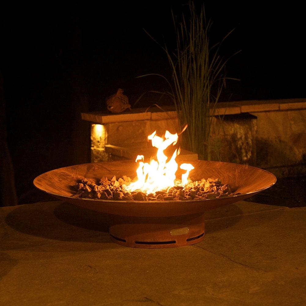 Fire Pit Art Asia 60" Round Steel Fire Pit