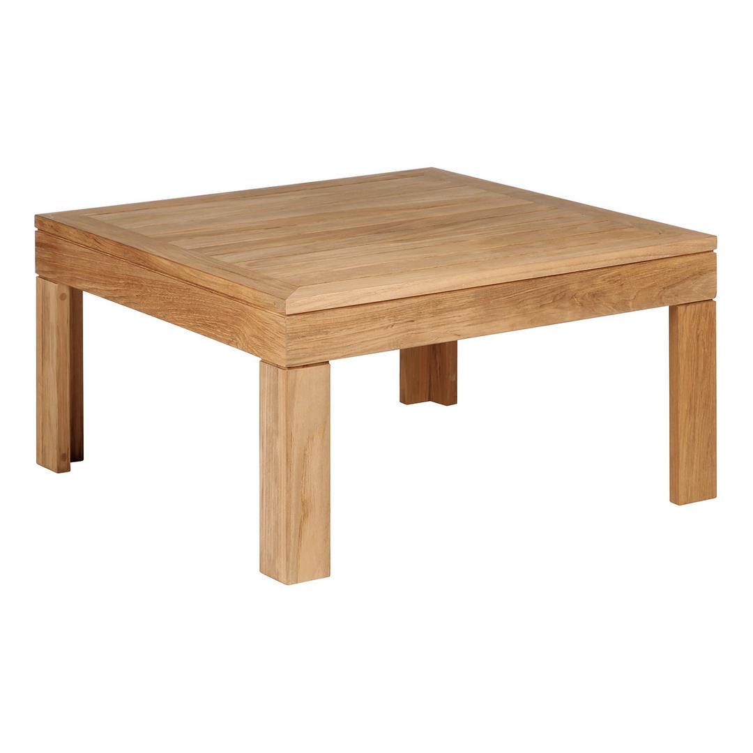 Barlow Tyrie Linear 30" Teak Square Low Coffee Table