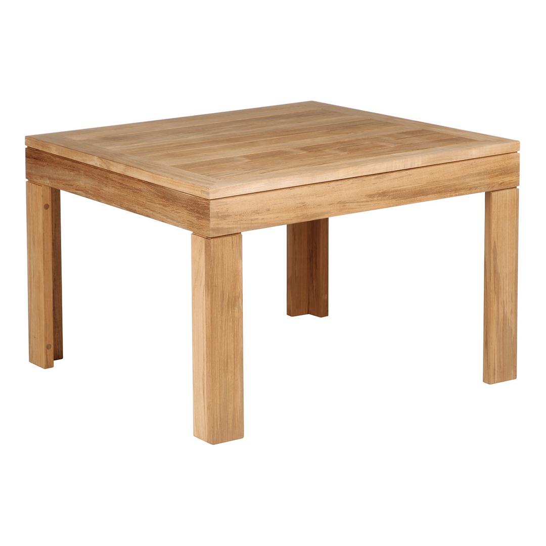 Barlow Tyrie Linear 30" Teak Square Side Table