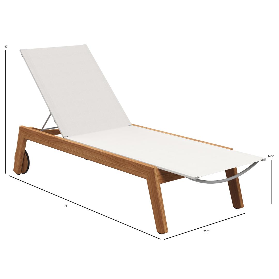 Gloster Solana Sling Chaise Lounge - Dims Gloster Solana Sling Chaise Lounge - Dims