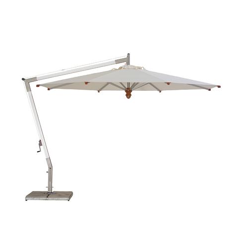 Woodline Shade Solutions Pendulum 13' Round Aluminum Cantilever Patio Umbrella