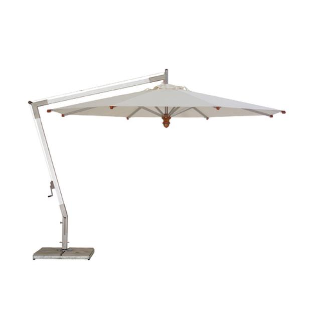 Woodline Shade Solutions Pendulum 13' Round Cantilever Patio Umbrella