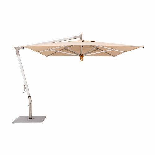 Woodline Shade Solutions Pendulum 10' x 13' Rectangular Aluminum Cantilever Patio Umbrella